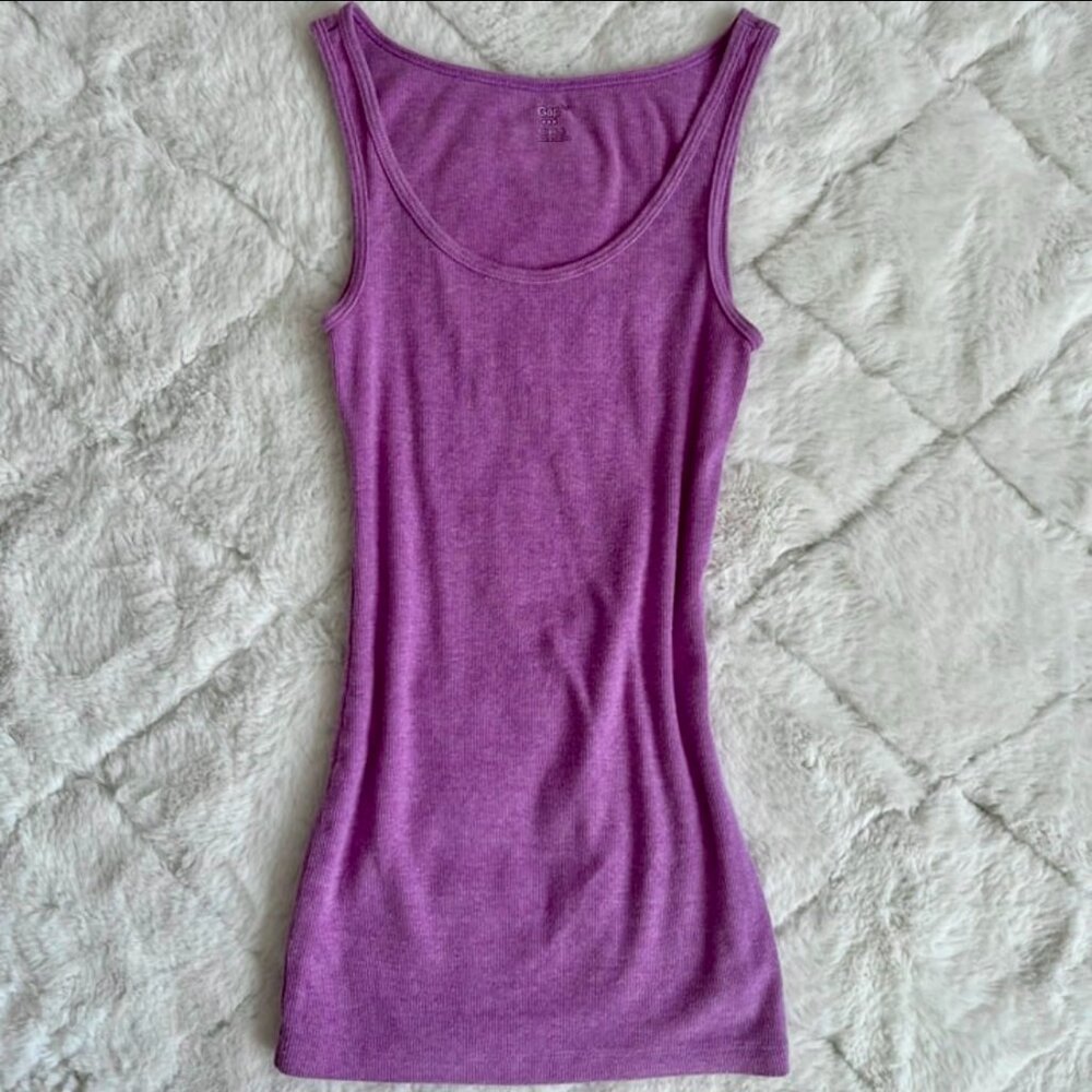 Stretchy Purple Tank Top
